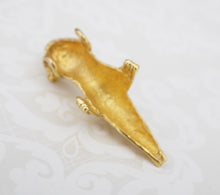 22k Gold Ancient Mesoamerican Aztec Axolotl Pendant PreColumbian Lizard PG1807