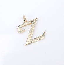 James Avery Large Script Initial Z Charm 14k Yellow Gold Retired 13/16" CHS1977