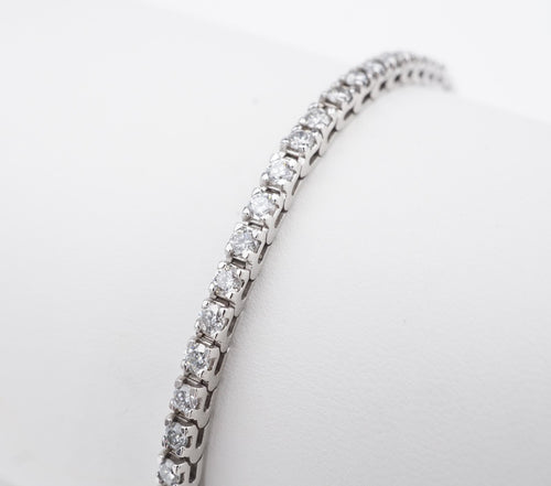 Diamond Tennis Bracelet 14k White Gold 3 ctw Natural 7.25