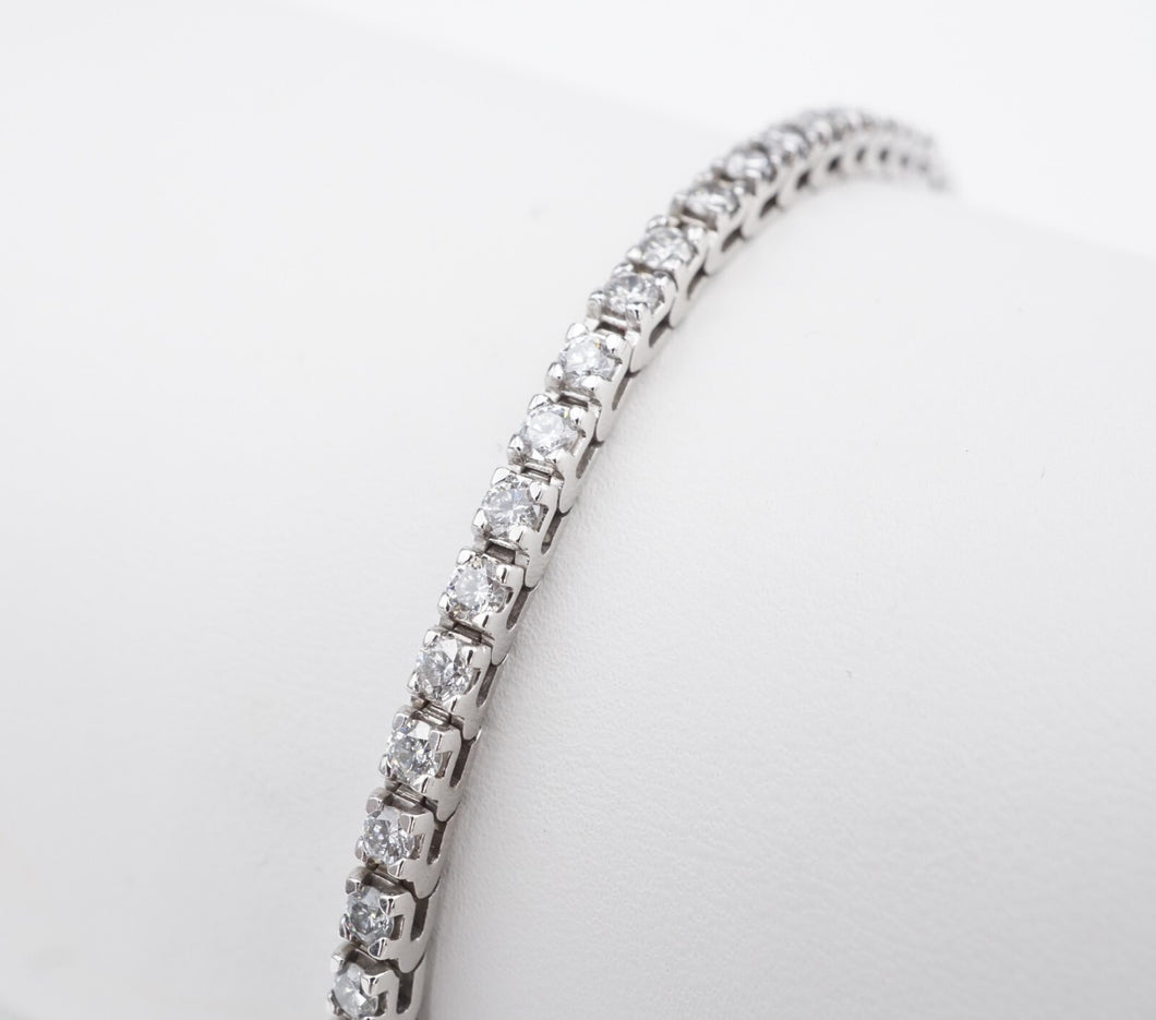 Diamond Tennis Bracelet 14k White Gold 3 ctw Natural 7.25