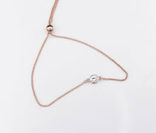 New 14k Rose Gold 0.25 carat Diamond Bolo Bracelet Adjustable 6-8" BG431