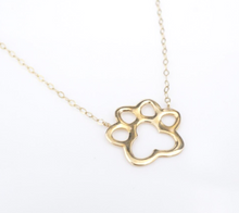 10k Yellow Gold Open Paw Pendant Necklace 16" NG1497