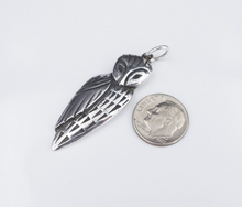 James Avery Owl Pendant Large Sterling Silver 2" Rare Retired PS1978
