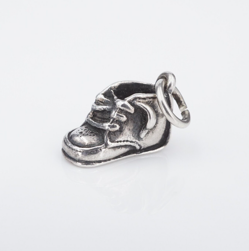 James Avery Baby Shoe Charm Bootie 3D Sterling Silver 1/2