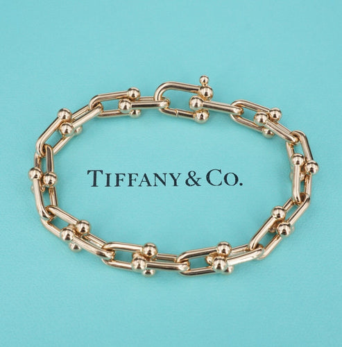 Tiffany Co. 18k Rose Gold HardWear Medium Link Bracelet 6.5