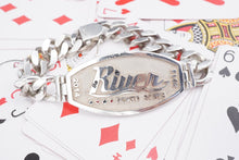 2014 River Poker Series Pro Poker Gear Bracelet Sterling Silver 9" 93g BS2979