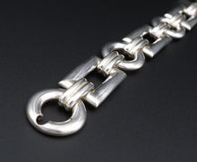 Linda Joslin Sterling Silver Open Circle Toggle Bracelet 7.75" Appraisal BS2568