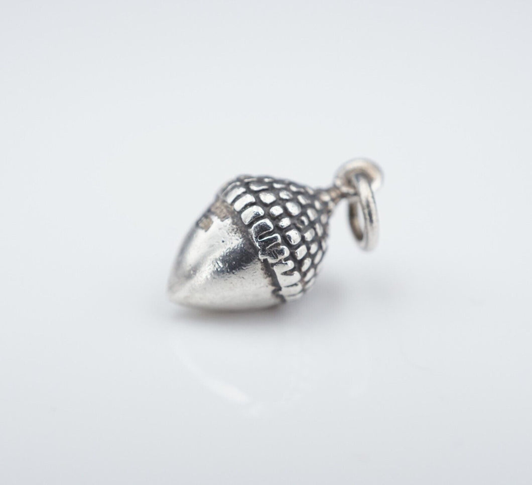 James Avery Acorn Charm 3D Sterling Silver 3/4