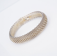 Tiffany & Co Somerset Mesh Bracelet 7.5" Sterling Silver Large BS2940