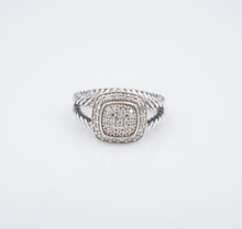 David Yurman Petite Albion Ring Diamond Band Sterling Silver Size 6 $975 RS3560