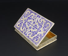 Antique Sterling Silver Enamel Snuff Box Austrian 935 Trinket 3" M1947