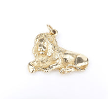 James Avery Lion Pendant Charm 14k Yellow Gold Retired Very Rare 1" PG1818