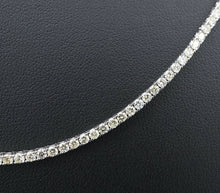 10 carat Diamond Tennis Necklace 14k White Gold 22" Stackable NG1072