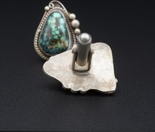 Native American Turquoise Cufflinks Sterling Silver Cabochon M1913