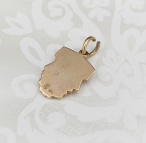 Vintage 10k Greek Muse Charm Thespian Drama Mask Comedy Tragedy Rose Gold PG1680
