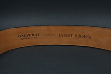 Claudio Calestani Sterling Silver Galuchat Leather Belt Buckle Janet Brown M261