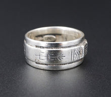 Relios Pueblo 14k Sterling Silver Band Ring Size 7 Carolyn Pollack RMT RS3440