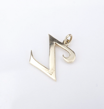 James Avery Large Script Initial Z Charm 14k Yellow Gold Retired 13/16" CHS1977