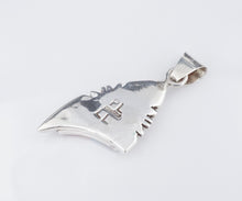 Navajo Laura Lincoln Sterling Silver Turquoise Mixed Stone Inlay Pendant PS2175