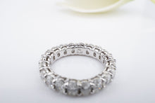 Platinum Oval Cut Diamond Eternity Band Ring 3ctw Size 5 Anniversary NWOT CO1194