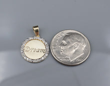 Petite Yellow Gold Diamond Halo "Dream" Charm PG1886