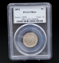 1893 LIberty Nickel 5 Cent Proof Coin PCGS 5c PR64 Only 2195 Minted CN569