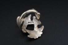 Artisan Nellie Tso Navajo Sterling Silver Ring Tufa Cast Size 5.75 RS3556