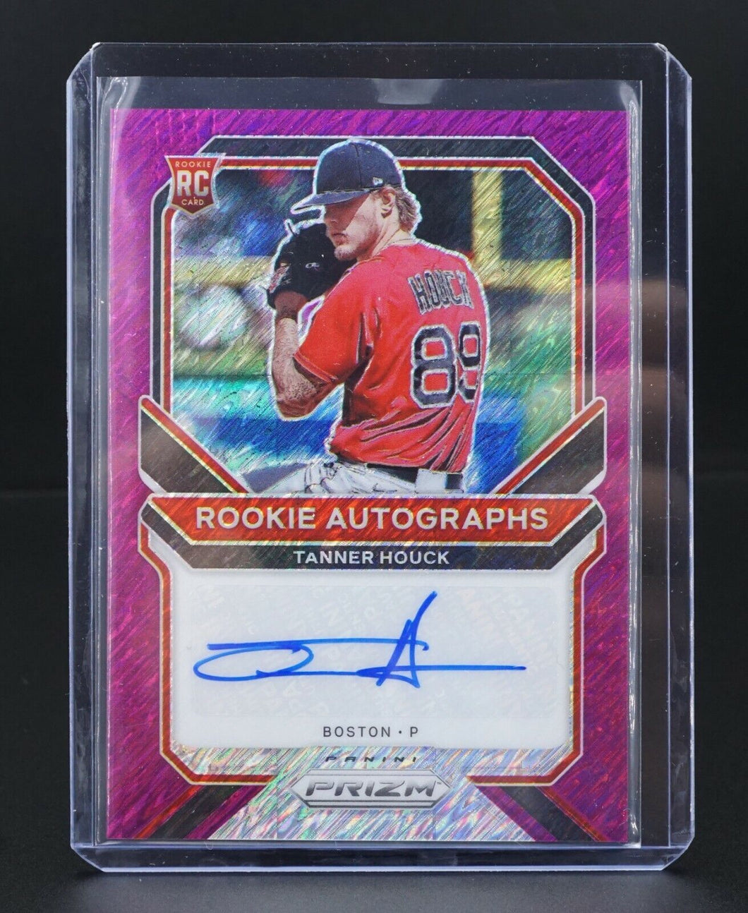 2021 Panini Prizm Baseball Tanner Houck Rc Auto SSP Purple Shimmer #d/3 Red Sox