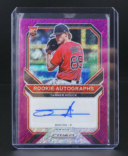 2021 Panini Prizm Baseball Tanner Houck Rc Auto SSP Purple Shimmer #d/3 Red Sox