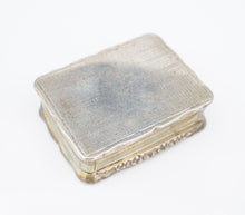 Antique Sterling Silver Pill Box British London 1802 George III Trinket M1833