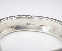 Navajo Sterling Silver Turquoise Bracelet Cobble Inlay Francis Melvin BS2882