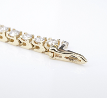 14k Natural Diamond Tennis Bracelet 6 carat Yellow Gold 7.5" Free Shipping BG866