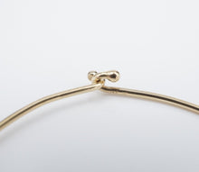 14k Thin Hook-On Bangle Bracelet Yellow Gold 6.75" 1.5mm Vintage Stackable BG946