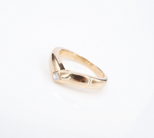 Cartier 18k Diamond Ring Chevron Band Triandre 1992 Size 9.25 Euro 60 RG4250