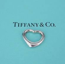 Tiffany & Co Open Heart Pendant Elsa Peretti Sterling Silver 21mm PS2153