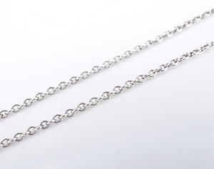 Tiffany & Co. Sterling Silver Cable Chain Necklace 16" 1.6 mm Authentic CS1112