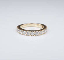 Helzberg 14k Yellow Gold 1ct Diamond Half Eternity Band Ring Size 6 RG3436