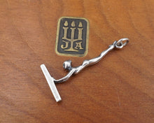 James Avery Beam Gymnast Charm Sterling Silver Pendant Uncut Rare Retired PS2038