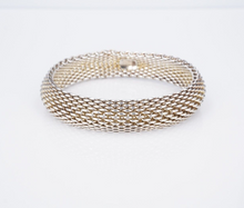 Tiffany & Co Somerset Mesh Bracelet 7.5" Sterling Silver Large BS2940