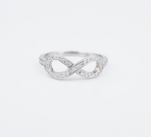 Tiffany & Co. Diamond Infinity Band Ring Platinum 1.6 mm Size 6 w/ Box RG4304