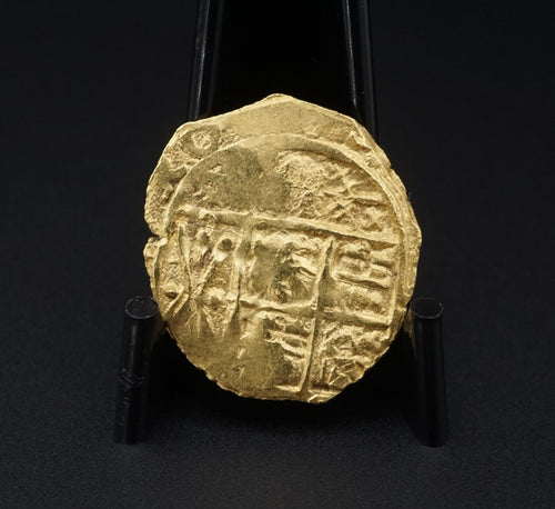 Mel Fisher 1715 Fleet 2 Escudo Gold Coin Cob Cert - Very Rare Grade 1 CN817