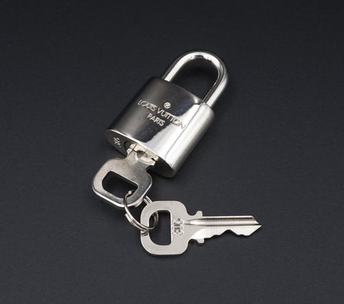 Vintage Louis Vuitton Bag Lock Charm Pendant W/Keys 1.5