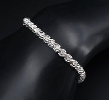 14k White Gold 1.8 carat Natural In-Line Diamond Tennis Bracelet 7.25" BG642