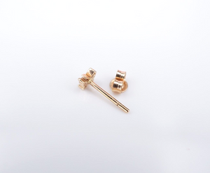 Mini Diamond Stud Butterfly Single Earring 18k Rose Gold Natural New EG2400