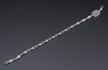 King Baby Studio Skull Link Bracelet Sterling Silver 8" Double Face 4mm BS2862