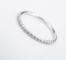 Tiffany & Co Soleste Diamond Eternity Band Ring Platinum Size 5.5 1.5mm RG4065