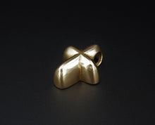 James Avery Puffy Cross Pendant 3D Slider 14k Gold 1" Rare Retired PG1667