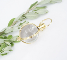 Temple St. Clair Pendant 18k Gold Classic Round Amulet 2" Crystal Orb PG1878