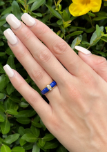 Van Cleef Arpels Ring Diamond Lapis Carved 18k Gold Sze 5.5 Yellow France RG4224