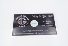 Fine Platinum Triangle Bar 1/2 Gram .9995 Rogue Island Mint CN608